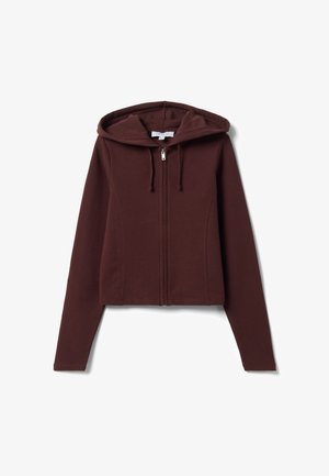 B.ANGEL, FULL-ZIP HOODIE WITH FITTED CUT - Sudadera con cremallera - brown