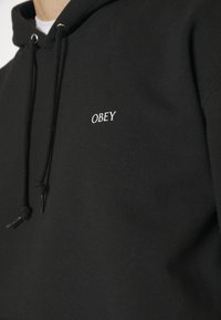 Obey Clothing TORN ICON HOOD - Felpa con cappuccio - black