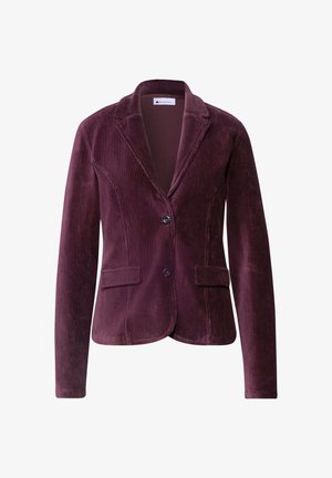 Street One, BLAZER AUS CORD MIT REVERSKRAGEN UND KNÖPFEN - Blazer - rustic rouge