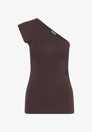Kaffe, KAMAGGIE ONE SHOULDER - Top - fudge