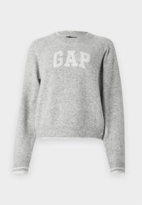LOGO  - Svetrík - grey heather