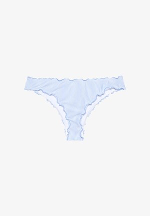 Yamamay, SEERSUCKER - BIKINI BOTTOM - Bikini pezzo sotto - light blue stripes
