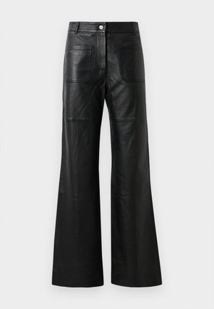 Victoria Beckham ALINA TROUSER - Leather trousers - black