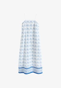 Non sélectionné, white blue wave print