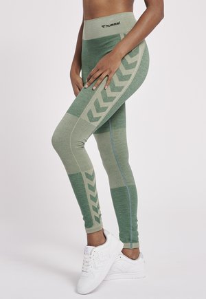 SEAMLESS MID - Tights - dark green