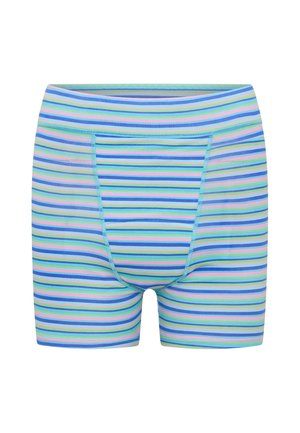 Modibodi, TEEN SUPER FLOW SLEEP SHORT PERIOD PANTY - Pyjama bottoms - periwinkle stripe purple