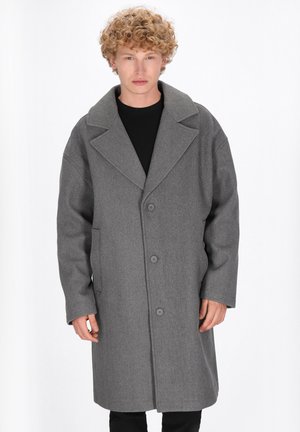 Klassischer Mantel - grey melange