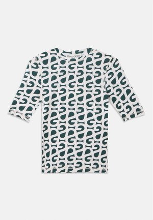 Stine Goya Camiseta estampada - forest green/white
