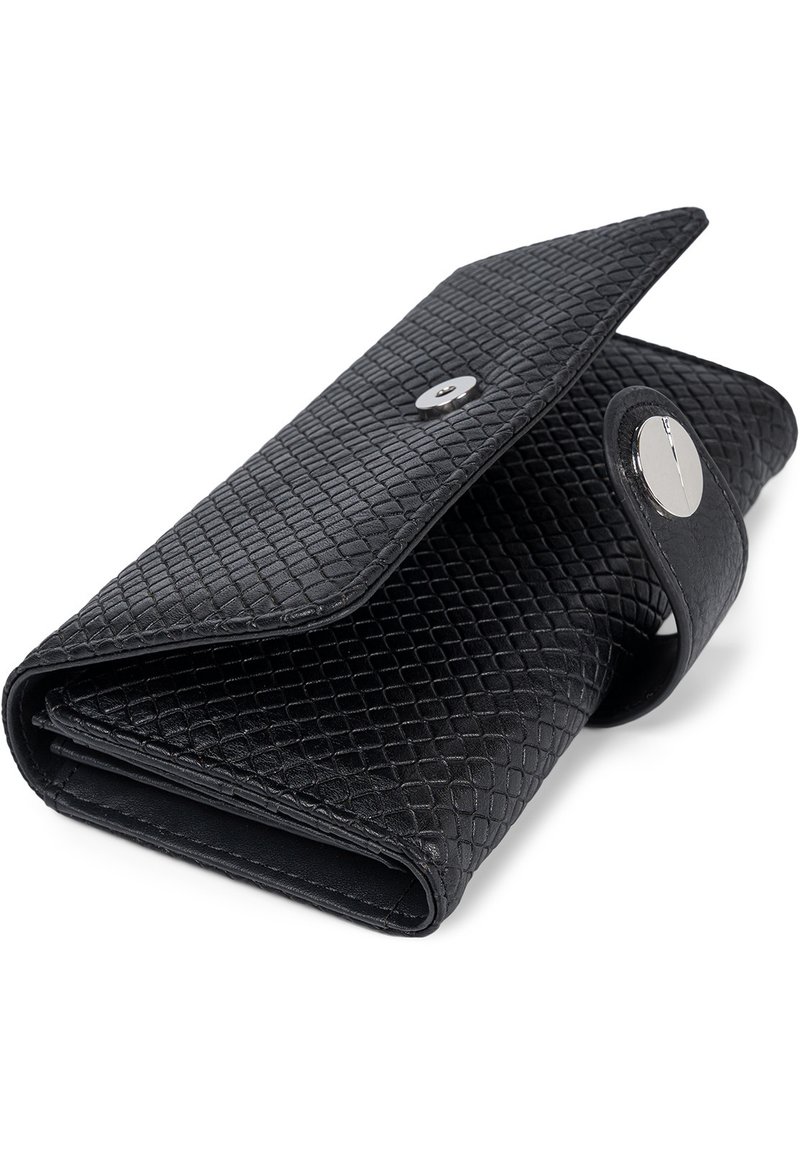 Damen Geldbörsen | STYLEBREAKER MIT GEPRÄGTEM WAFFELMUSTER Geldbörse schwarz - LA94509 Damen Geldbörsen | STYLEBREAKER MIT GEPRÄGTEM WAFFELMUSTER Geldbörse schwarz - LA94509