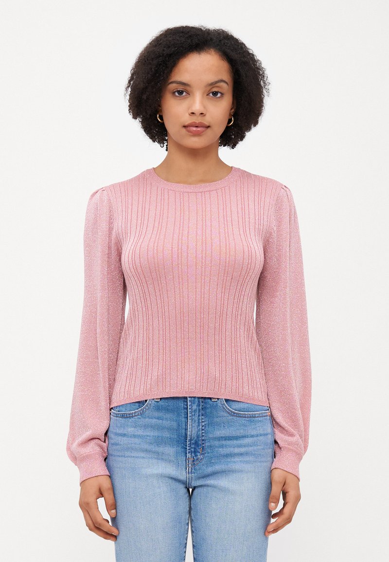 Vero Moda Petite VMTALIA O NECK - Pullover - rose elegance/silver-coloured