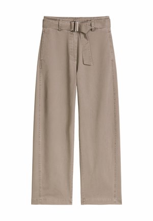 Marc O'Polo, MARC O'POLO BARREL PANTS MIT GÜRTEL AUS WEICHEM TWILL   - Stoffhose - stone taupe