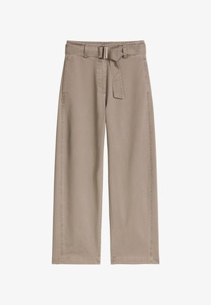 Marc O'Polo, MARC O'POLO BARREL PANTS MIT GÜRTEL AUS WEICHEM TWILL - Stoffhose - stone taupe