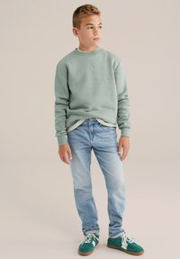 WE Fashion BLUE RIDGE - Sportinis megztinis - light green