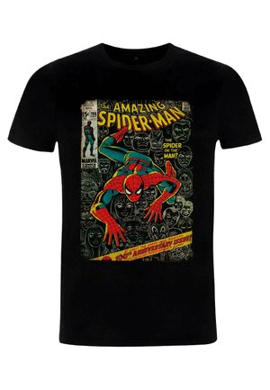 SPIDER MAN CLASSIC SPIDEY FRONT COVER - Print T-shirt - black