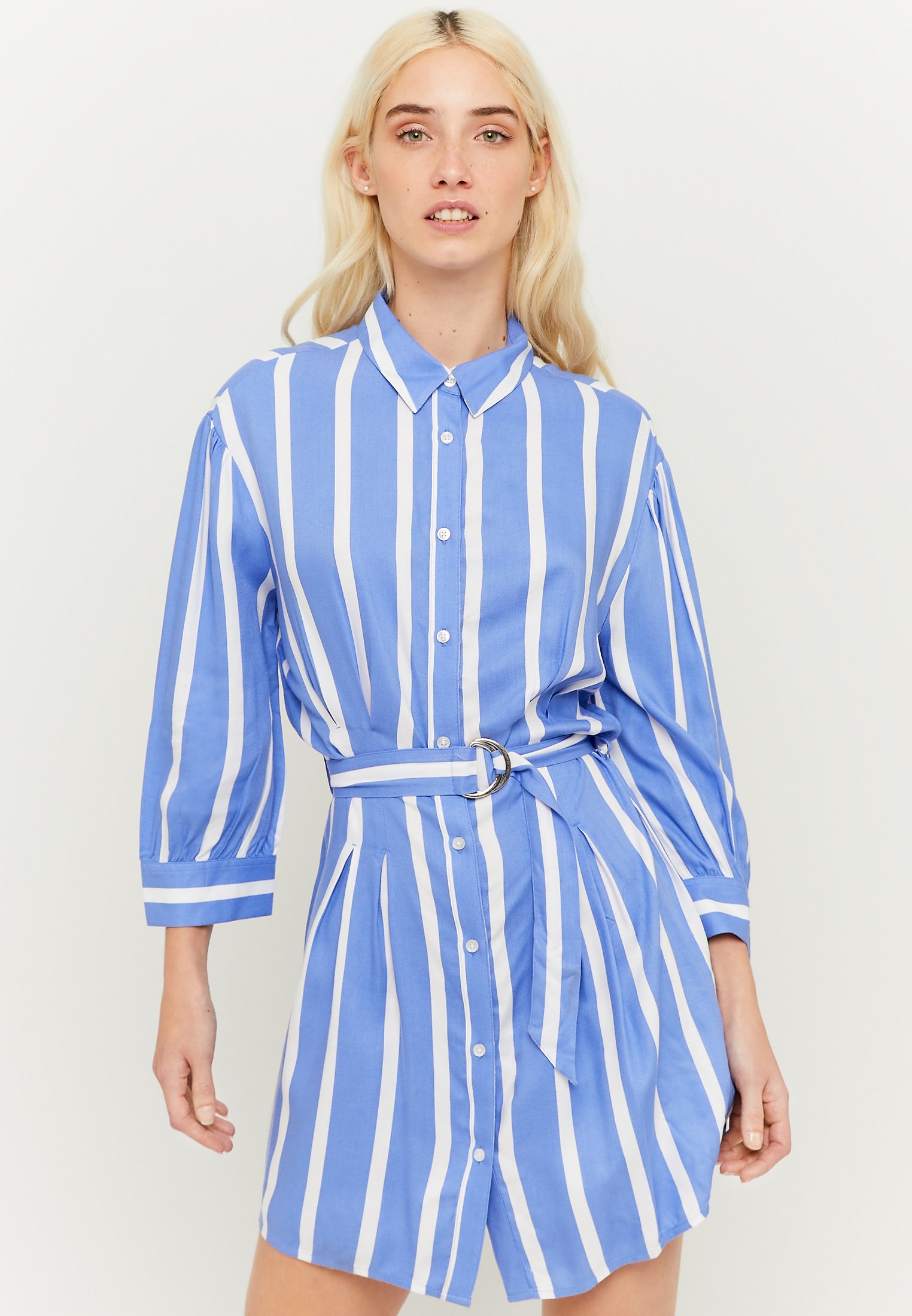 TALLY WEiJL BELTED SHIRT DRESS - Blusenkleid - blue/blau - Zalando.de