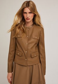 SENZA COLLETTO - Giacca da mezza stagione - beige