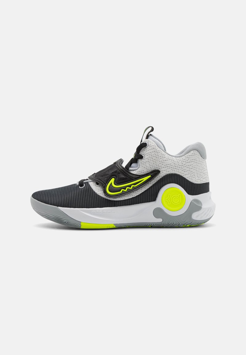 Nike Performance KD TREY 5 X Basketball shoes white/volt/black/wolf