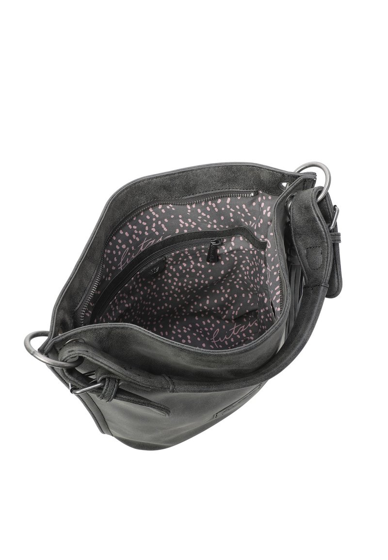 Sac à épaule Fritzi Aus Preußen Roja02 Hobo - Noir Black Idol, 100% Polyuréthane, Neuf Avec étiquette