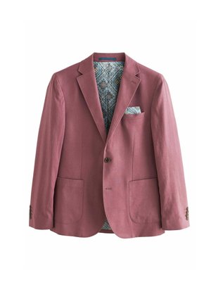 SLIM FIT LINEN BLEND TWO BUTTON - Sakko - pink
