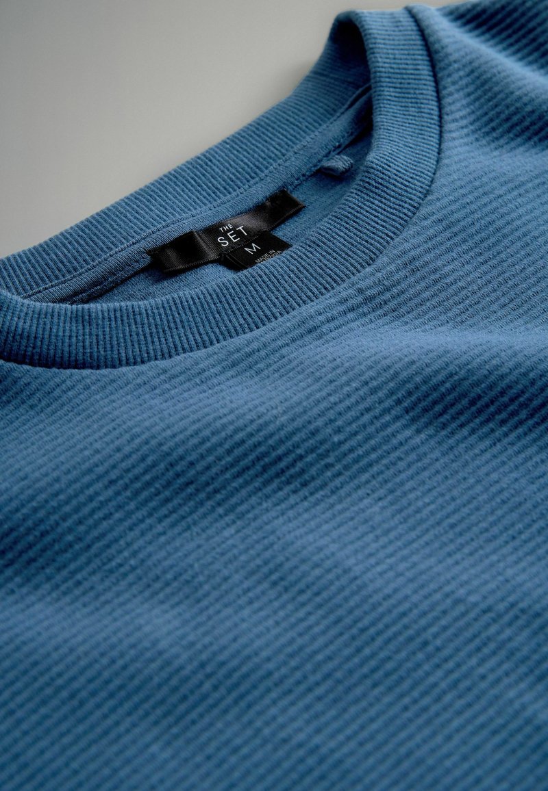 THE SET REGULAR FIT - 2 PACK CREW NECK - Pamata T-krekls - blue green ...