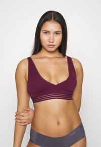 DIM OH MY WIRELESS BRA 2 PACK - Trokutasti grudnjak - purple/skin