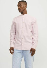 Jack & Jones JJESUMMER BAND LINEN MIX SHIRT - Majica - pink nectar