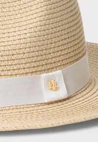Lauren Ralph Lauren PACKABLE STRAW FEDORA - Kalap - natural/cream