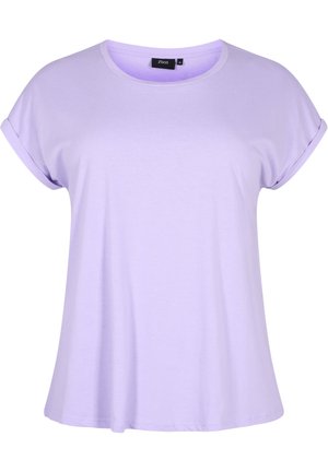 Zizzi SHORT SLEEVED BLEND - Basic T-shirt - lavender