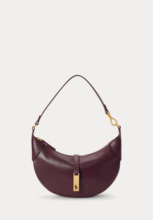 Polo Ralph Lauren, POLO ID CALFSKIN MINI SHOULDER BAG - Sac à main - midnight merlot