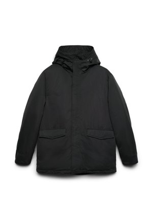 IMBOTTITO CON CAPPUCCIO - Wintermantel - nero