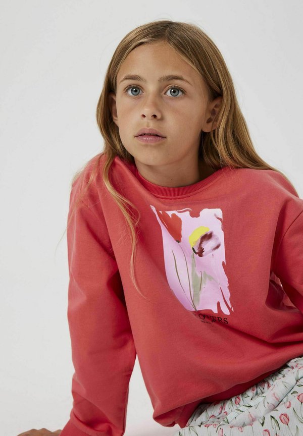 Sweatshirt - spiced coral