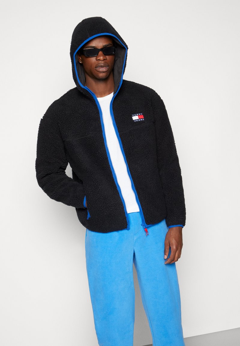 tommy hilfiger sherpa zip hoodie