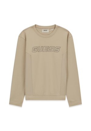 Guess, BEDRUCKTER LOGO-PULLOVER - Felpa - beige