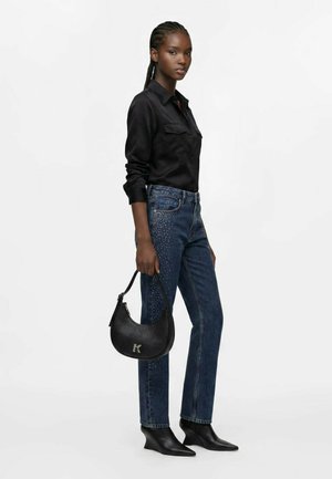 Karl Lagerfeld Jeans, KARL LAGERFELD JEANS SHOULDER BAG K LOGO HALF MOON - Kabelka - black