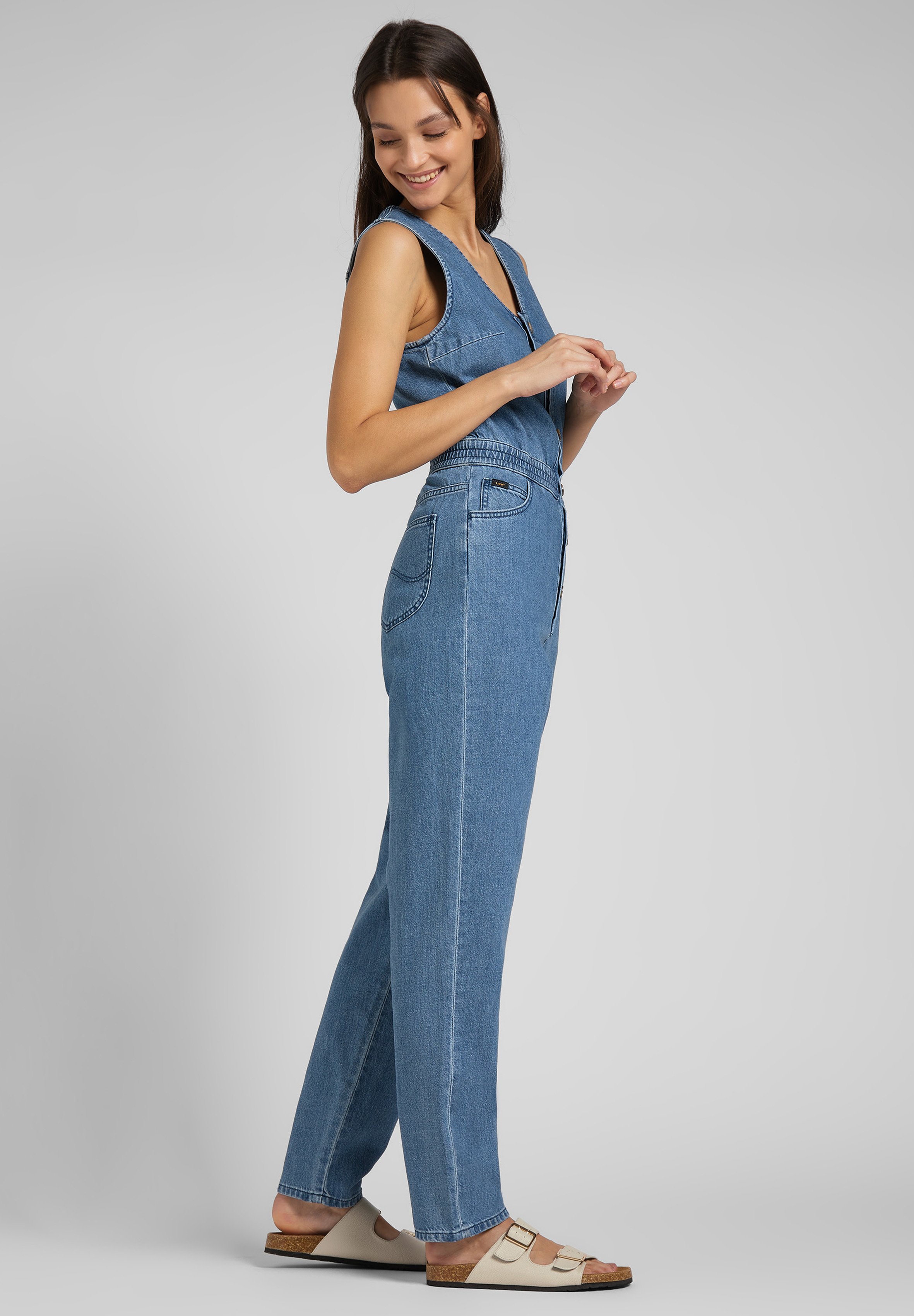 Lee Jumpsuit - blue denim - Zalando.de