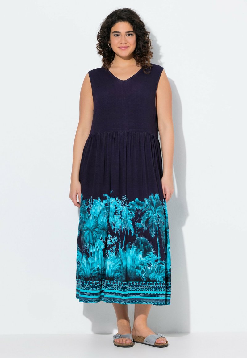 Ulla Popken SLEEVELESS - Žerzejové šaty - inky blue