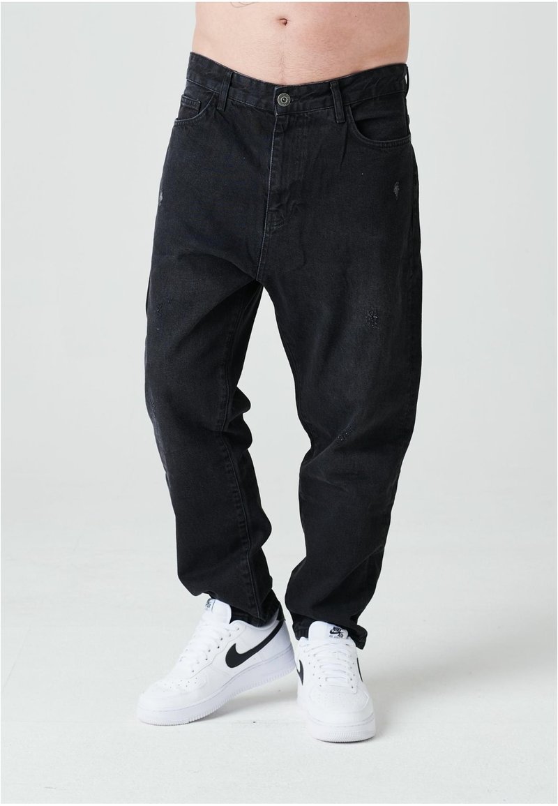 2Y Premium DISTRESSED - Jeans relaxed fit - black