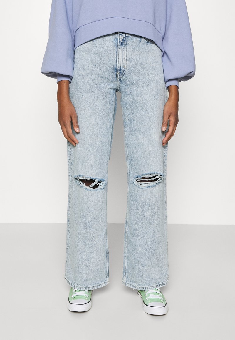 Monki Jeans straight leg - light blue