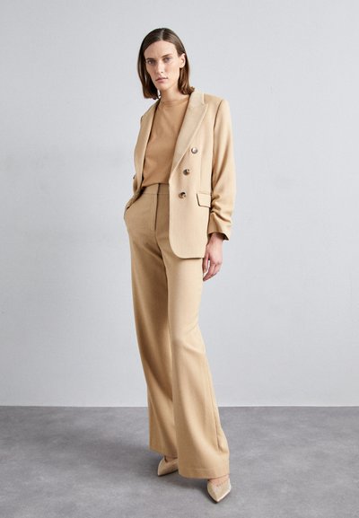 Veronica Beard TONELLI PANT - Trousers - dark camel/light camel