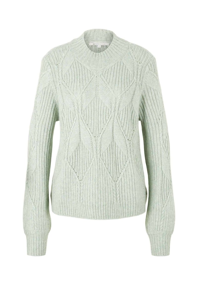 Damen Strickjacken | TOM TAILOR DENIM Strickpullover grey/grau - IK27221 Damen Strickjacken | TOM TAILOR DENIM Strickpullover grey/grau - IK27221