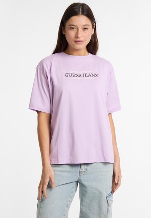 Guess Jeans AMERICAN - T-shirt con stampa - lila