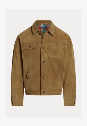Polo Ralph Lauren SUEDE JACKET - Bőrdzseki - desert khaki