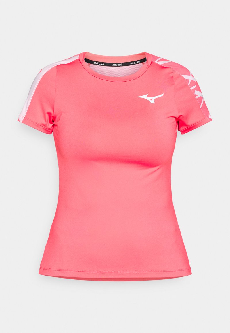 Mizuno T-shirt print koraalrood