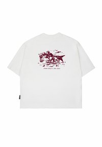DRIFT HUNT - Triko s potiskem - off white