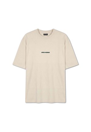 Pegador, COLNE LOGO OVERSIZED TEE - T-Shirt print - cream