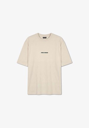 Pegador, COLNE LOGO OVERSIZED TEE - T-shirt imprimé - cream