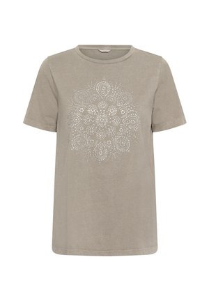 Bon'A Parte, BPNORAH T - T-shirts print - cobblestone melange
