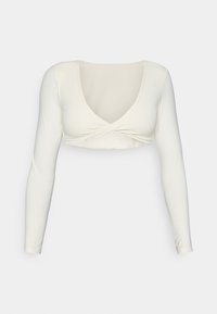 PURELUXE BUILT IN BRA BOLERO - Top dugih rukava - white