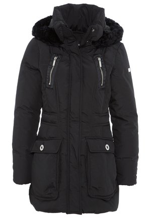 Abrigo de plumas - black