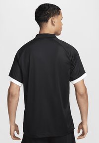 Nike Sportswear AIR - Polo krekls - black white metallic gold